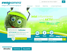 Tablet Screenshot of ewagkamenz.de